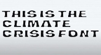  -   The Climate Crisis Font 