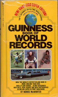 Однажды... - 52 года назад был напечатан сигнальный экземпляр 198-страничного тома "Превосходных рекордов Гиннесса"