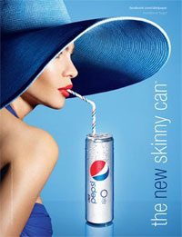Новости Ритейла - Колумбийская модель стала лицом "худой" банки Pepsi