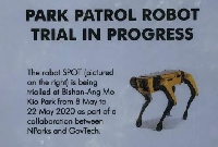  - «Робопёс» от Boston Dynamics начал патрулировать парк в Сингапуре