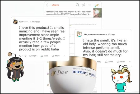 ������ � ������� - ��� Dove ������������ Reddit?