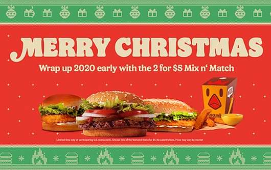 Новости Видео Рекламы - Burger King готов к Рождеству. 2020 уже пора заканчивать