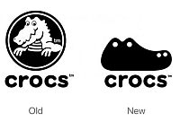 Дизайн и Креатив - Новый логотип CROCS. Крокодил превращается в ботинок